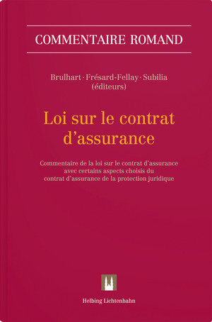 Parution du commentaire de la loi fédérale sur le contrat d’assurance privée (LCA)